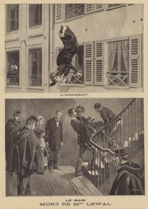 Death of the wife of an army officer by French School